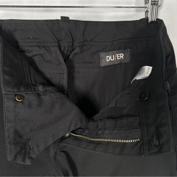 DUER Performance Slim Pants Repreve Modal Stretch Black Techwear 32x28 Gorpcore - Picture 8 of 16